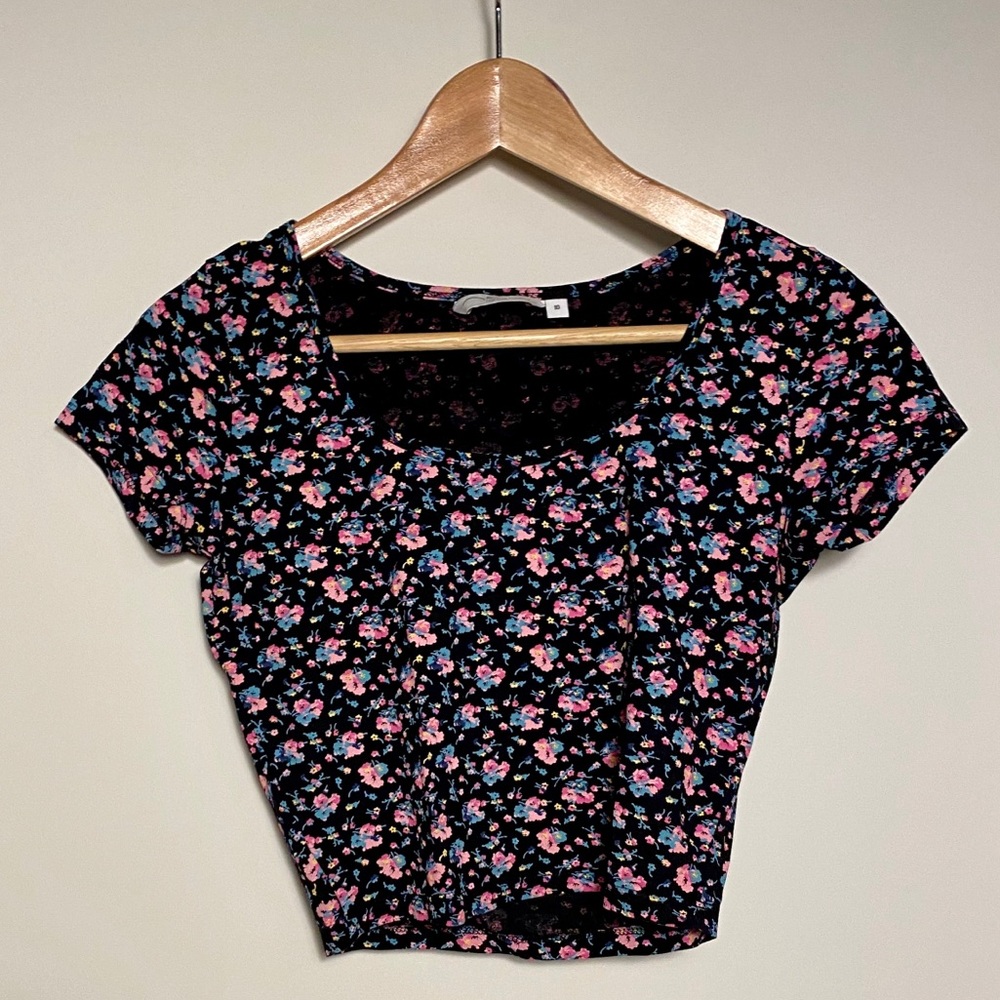 New look crop top floral